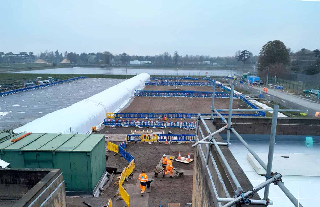 Reservoir Relining at Hampton Water Treatment Works
